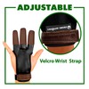 KESHES Archery Glove Finger Tab Accessories - Leather Gloves for