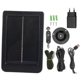 Hunting Camera Solar Panel IP66 Waterproof Portable Small Solar Battery Panel for Outdoor Wildlife Shooting 100‑240V EU Plug