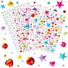 971 pcs Gem Stickers, Star Heart Round Small Stickers for