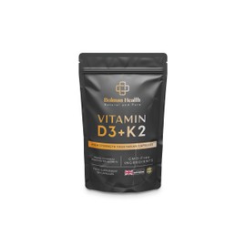 Vitamin D3 + K2 Capsules | 5000 IU Vitamin D3 & 100µg Vitamin K2 MK-7 | Supports Bones, Teeth, Muscles & Immune Function | 120 Vegetarian Capsules | Non-GMO | Gluten-Free Vitamin D Supplement