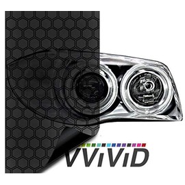 VViViD Hex+ Dark Smoke High Gloss Air-Tint Headlight (12" x 30" (2 Sheets))