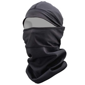 Daytona 31986 Motorcycle Neck Warmer, Autumn, Winter, Windproof, Cold Protection, 3-Way Specifications, Fleece Full Face Mask, One Size Fits Most, Black