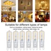6pcs G9 LED Bulb 5W Transparent Cover 22LED Dimmable G9