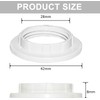 4PCS E14 Lampshade Reducer Rings - 26.5mm Plastic Screw Collar