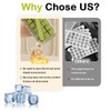 Ice Cube Tray Lid and Bin,Ice Trays for Freezer Easy
