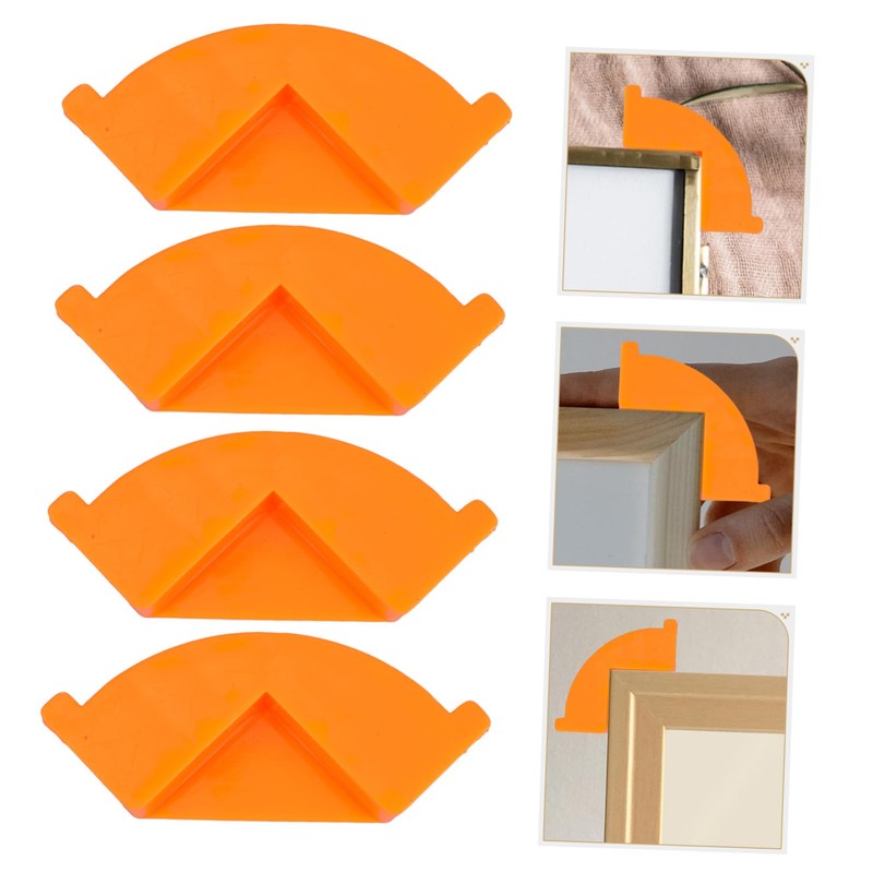 WOONEKY 4Pcs Right Angle Positioning Squares Durable Clamps for Picture