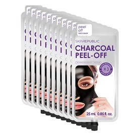 Skin Republic 10 Pack Charcoal Peel-Off Face Mask (3 Applications)