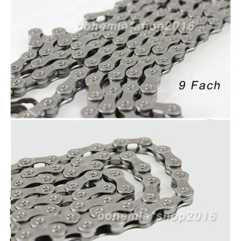 Winlauyet Bicycle Chain 116 Links 9-Speed Mountain Bike Gear Shift