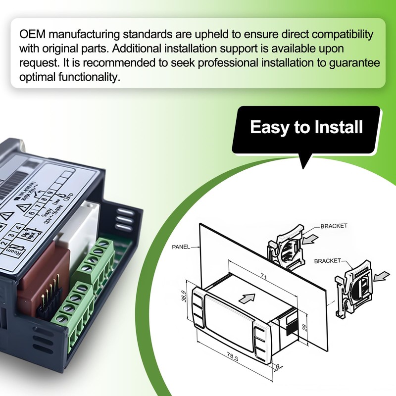 Temperature Controller XR06CX-4N1F1 for Dixell, Programmable Digital Thermostat Fit for