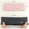irisaa Women's Knitted Headband, Crochet Ear Warmer with Fleece Lining