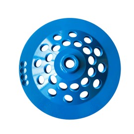 Turbo Diamond Grinding Cup Wheel 24pcs Segments 7 inch Grinding Disk to Grind Epoxy Coatings/Vinyl/Mastic/Stone/Cement Slab/Floor Driveway