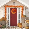 Autumn Garland - 5.8Ft Autumn Decorations Hanging Maple Leaf Garland