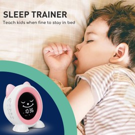 I·CODE OK to Wake Kids Alarm Clock,Toddler Sleep Training Clock with Night Light & Nap Timer,Gift for 2-10 Years Old Children Boys Girls