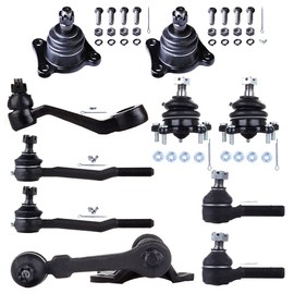 ASAPE 10 Pcs Suspension Kit - Fit 1993-1998 for Toyota T100 1989-1995 for Toyota Pickup, Include - Front Inner Tie Rod End Outer Tie Rod End Lower Ball Joint Upper Ball Joint Idler Arm Pitman Arm