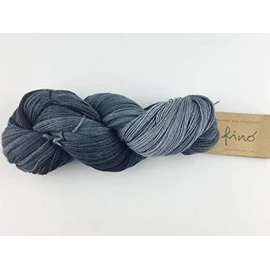 Manos Del Uruguay Silk Blend Fino 427 Mourning, 100 g, Wool with Silk for Knitting and Crocheting, Merino Silk Blend, Hand-Dyed with Colour Gradient