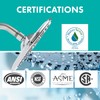 Niagara Conservation N9520CH Rainfall Spa 1-Spray with 2 GPM 8-in.