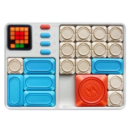 Hynuwa Super Slide Puzzle Games 500+ Challenges Brain Teaser Travel Toys Birthday Gifts for Boys Girls Adults, Handheld Electronic 7 Difficulty Levels, Road Trip Easter Basket