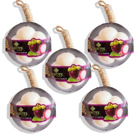 LABOTE Handmade Thai Organic Natural Soap Dragon Fruit with Typical Scent - Pack of 5