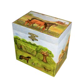 Enchantmints Horse Ranch Music Jewelry Box