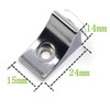 AWEN 20 pcs Adjustable Glass Shelf Glass Clip Shelf Suction
