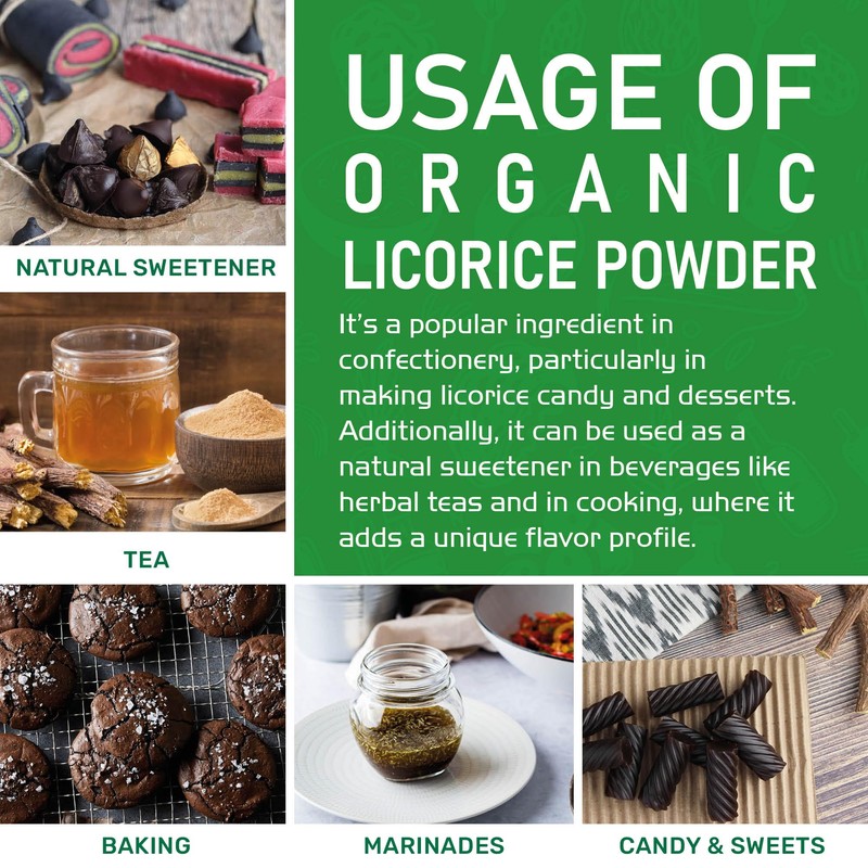 Jiva Organic Licorice Root Powder 7 Ounce - Glycyrrhiza glabra
