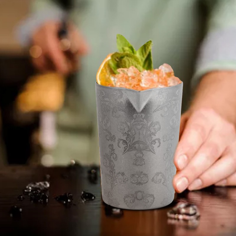 Cocktail Mixing Glass Garland Stainless Steel Bar Bartending Mixing Pitcher