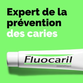 Fluocaril Kosmetik – Zahnpasta gegen Karies, zweifach verdünnt, 145 mg, Weiß – hilft Karies vorzubeugen, nachweislich wirksam, weiße Zähne – 3 x 75 ml