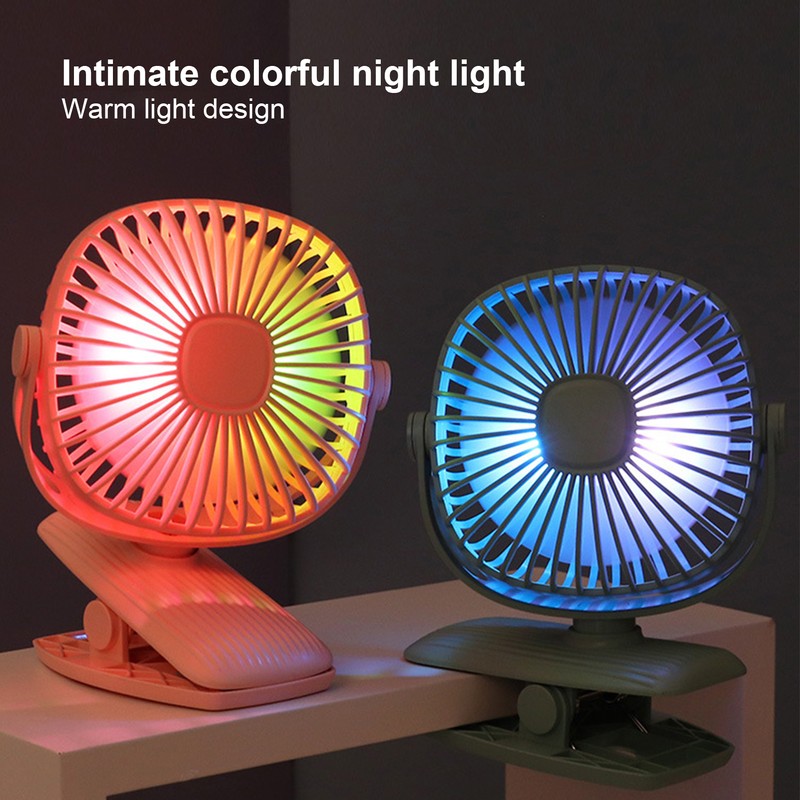USB Charging Desktop Mini Fan Portable Home Office Clip On