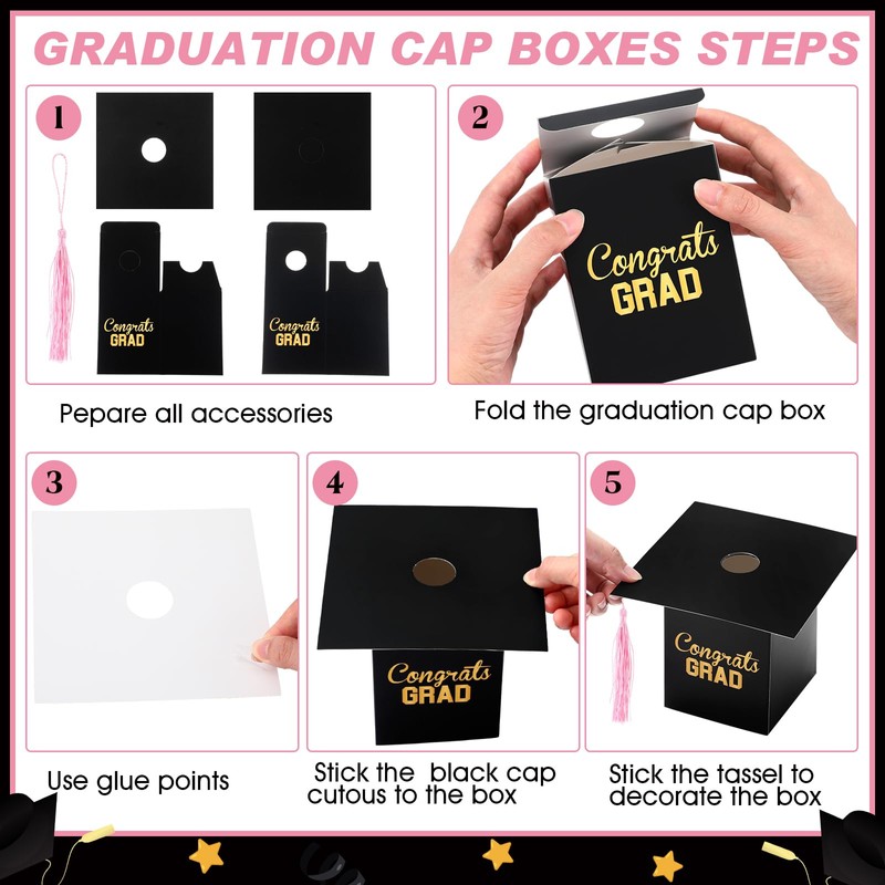 4 Sets 95 Pcs 2026 Graduation Table Decorations Congrats Grad