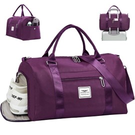 GSG 23014 Sports Bag, Large Capacity, Shoe Bag, Travel Bag, Men's, Women's, School Trips, Lightweight, Stylish, Popular, Boston Bag, Gym Bag, Golf Bag, Large Capacity, Waterproof, 4-Way Unisex,