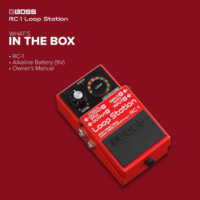 BOSS RC-1 Loop Station Pedal | Industry Standard Simple Looper