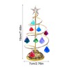 Christmas Tree Crystal Lamp | Rotating Glitter Christmas Tree Desk