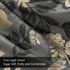 PHF Truly Velvet Duvet Cover Set King Size, 3pcs Leaves