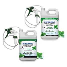 Powermint Peppermint Oil Insect & Pest Spray for Spiders, Ants, Ticks, and More (2 Pack)