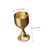 Ciieeo 3sets Antique Copper Alloy Wine Cups Delicate Holy Offering