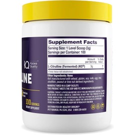 Healthy Origins - L-Citrulline (American-Made, Non-GMO, Gluten Free, Athletic Support), 10.6 Ounce