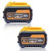 DCB609 12.0Ah Lithium-ion Replacement-Pack for Dewalt 20V/60V MAX Tools, Compatible