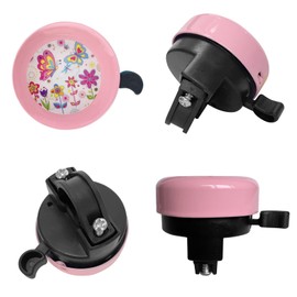 Bike Bell Kids, Bicycle Bell with Loud Crisp Clear Sound Bike Bells for Children Bike Accessories for Boys Girls Cycle Bell (Pink)