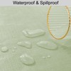 Rectangle Tablecloth,wipeable Vinyl Tablecloths with Flannel Backing,Plastic Outdoor Oil-Proof Waterproof