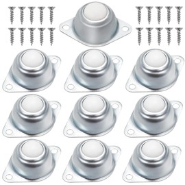 10 Pcs Transfer Bearing Casters, Ball Transfer Bearing Rollers, Transferring Ball Wheels, Universal Roller Ball Unit Conveyor Roller for Transmission Wheelchair Ball Roller Furniture Castors
