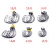 11/0-16/0 Big Game White Forged Offset Circle Hooks Shark &