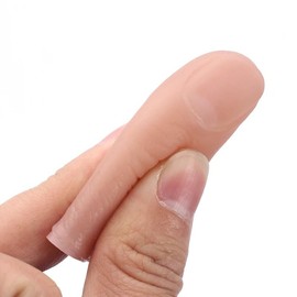 MOMOMAGE 5 Pcs Soft Thumb Tip Finger Fake Magic Tricks for Magicians Close up Stage Magic Appear Vanish Magic Fake Finger Trick Prop Accessories