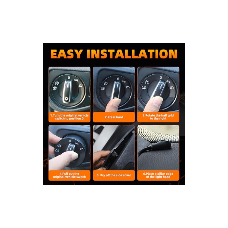 Automatic Headlight Switch, Light Sensor Module Headlight Button Module with