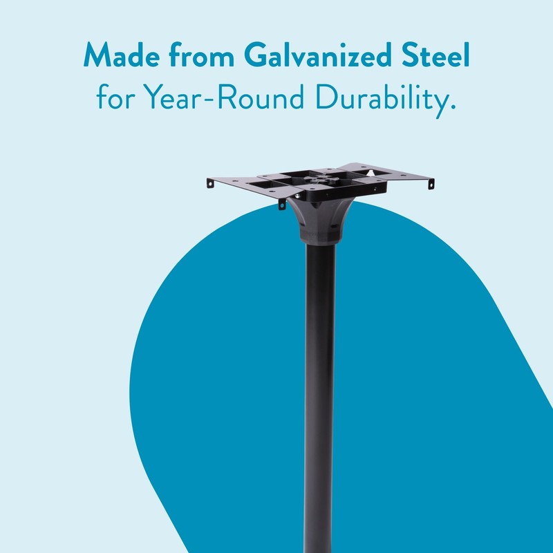 Architectural Mailboxes Coolidge Galvanized Steel Mailbox Post, Compatibility Code F,