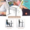 Tangkula Hand Crank Stand Up Desk Frame, Manual Height Adjustable