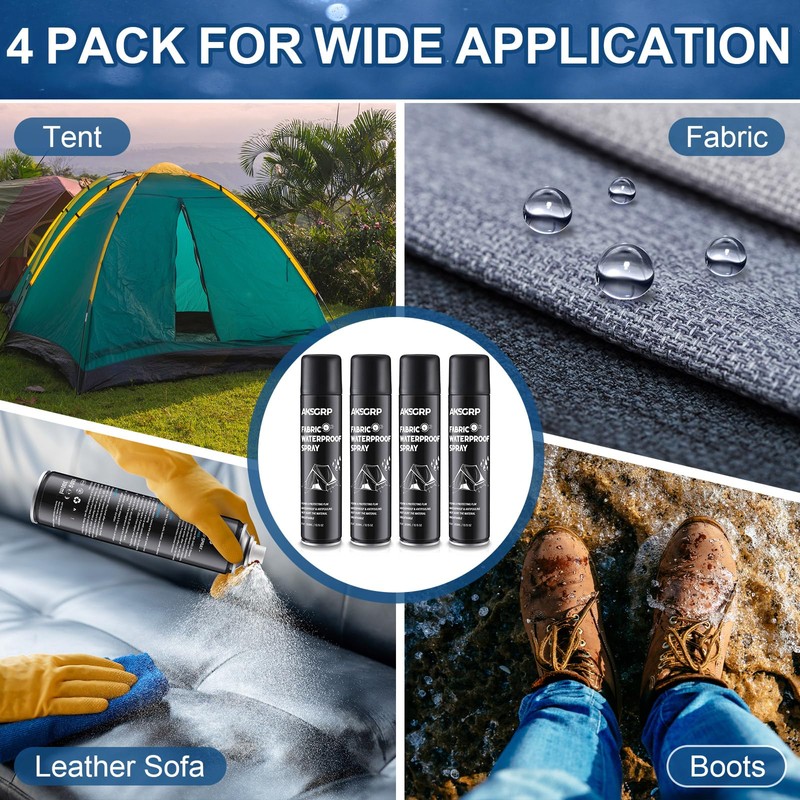 Maitys 4 Pcs Tent Waterproofing Spray, 10.15 OZ Outdoor Waterproofing