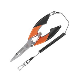 Pullther Fishing Pliers, Fishing Tackles, Multi-functional, Anti-slip, Hook Removal, PE Line Cut, Lightweight, Includes Butt Rope