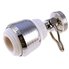 New Resources Group Swivel Spray Kitchen Aerator 1.5 gpm Chrome Metal Aerator with On/Off Lever