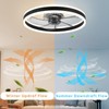 Fszdorj Ceiling Fan with Light, Upgraded 20‘’ Low Profile Fan,