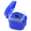 Denture Case, Denture Cup with Strainer, Coolrunner Denture Bath Box
